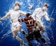 pic for Playing football in the water 3D 